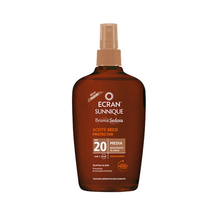 Ecran Sunnique Brume Soyeuse Huile Sèche Protectrice Spf20 200 ml