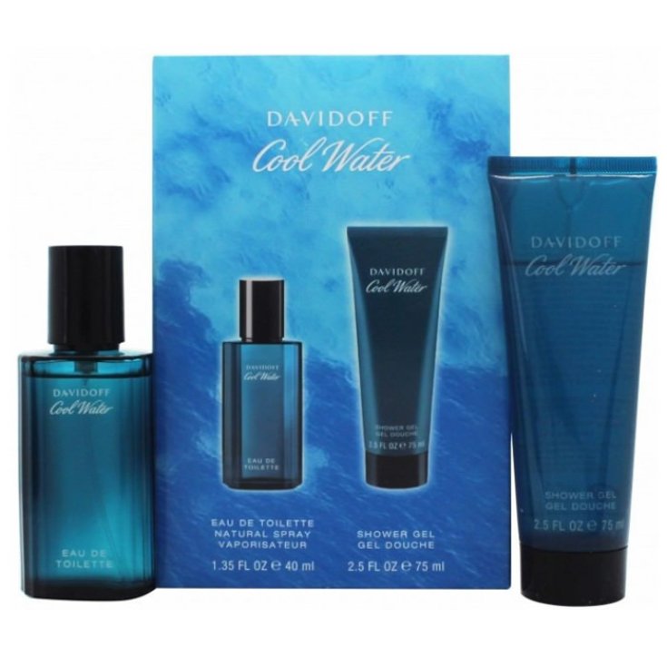 Davidoff Cool Water Men Eau De Toilette Vaporisateur 40 ml Coffret 2 Parties 2018