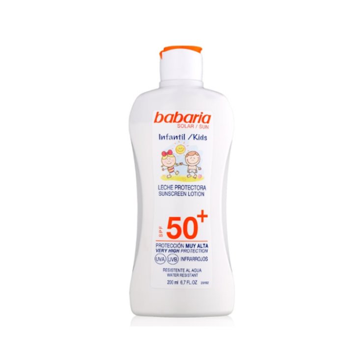 Babaria Sun Kids Lotion Solaire Résistante à l'Eau Spf50 200ml