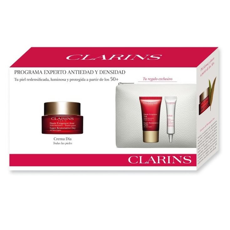 Clarins Multi Intensive Crème de Jour Anti-Âge Multi Intensive Tous Types de Peau 50 ml Coffret 4 Parties 2017
