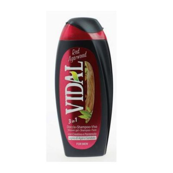 VIDAL D/S BOIS D'AGAR ROUGE 3EN1 250 ML