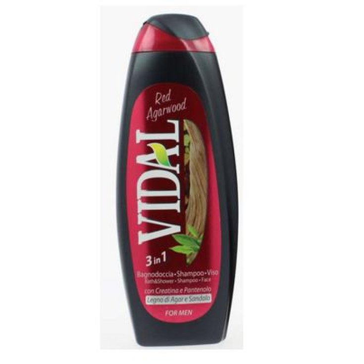 VIDAL B/S BOIS D'AGAR ROUGE 3EN1 500 ML