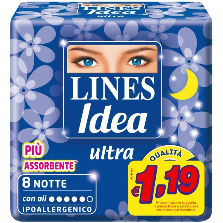 * LIGNES IDEA ULTRA NIGHT WINGS X 8 PCS