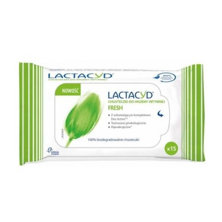 LACTACYD LINGETTES FRAÎCHES 15 PIÈCES