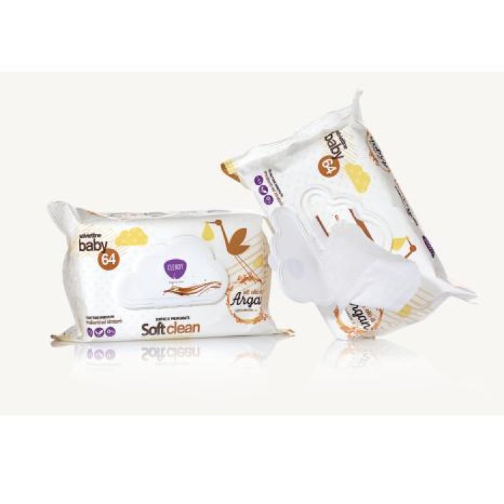 CLENDY LINGETTES BÉBÉ ARGAN 64 P