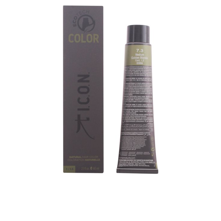 Icon Ecotech Color Coloration Naturelle 7.3 Blond Moyen Doré 60ml