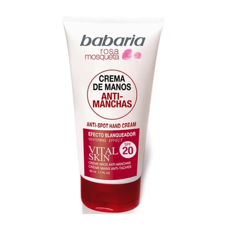 Babaria Rosa Mosqueta Crème Mains Anti-Taches Effet Blanchissant Spf20 50 ml
