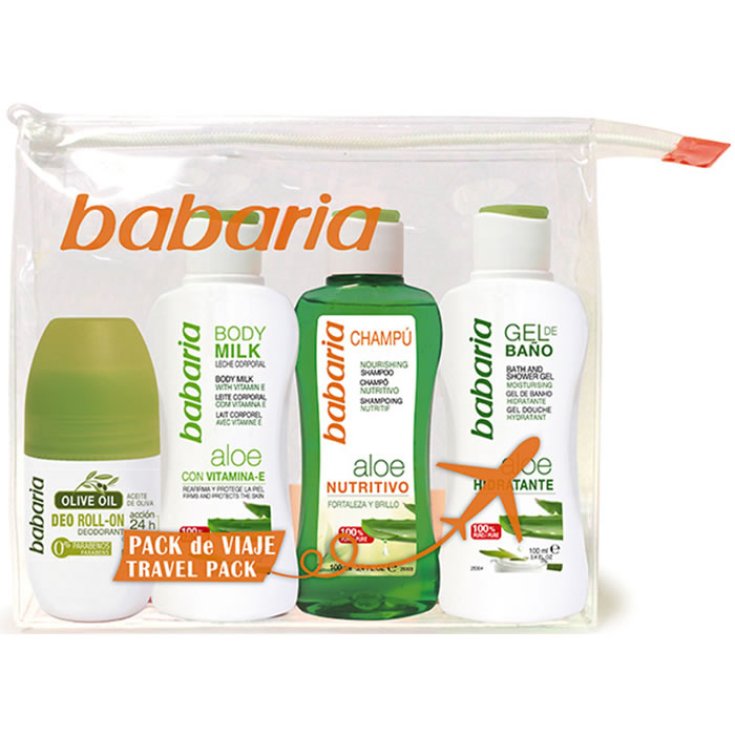 Babaria Aloe Shampooing Nourrissant 100ml Coffret 4 Pièces 2018