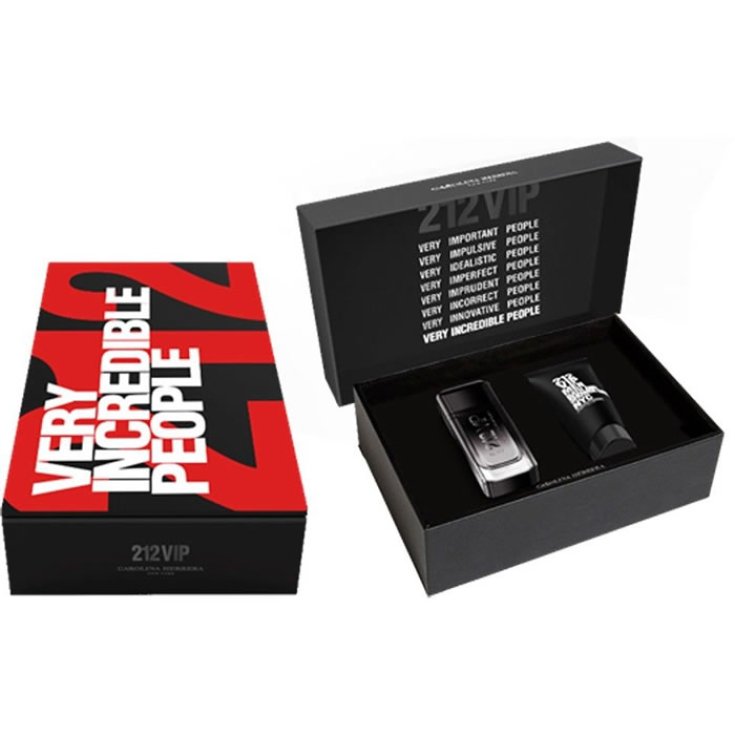 Carolina Herrera 212 Vip Black Eau De Parfum Vaporisateur 100 ml Coffret 2 Pièces 2018