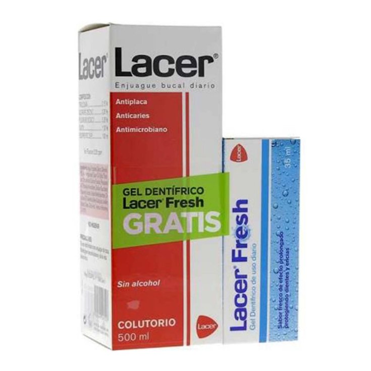 Lacer Rince-bouche Sans Alcool 500ml Set 2 Pièces 2018