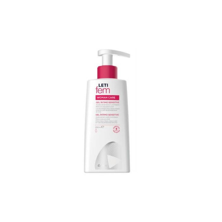 Leti Fem Woman Care Gel Intime Sensitive 250 ml Coffret 2 Parties