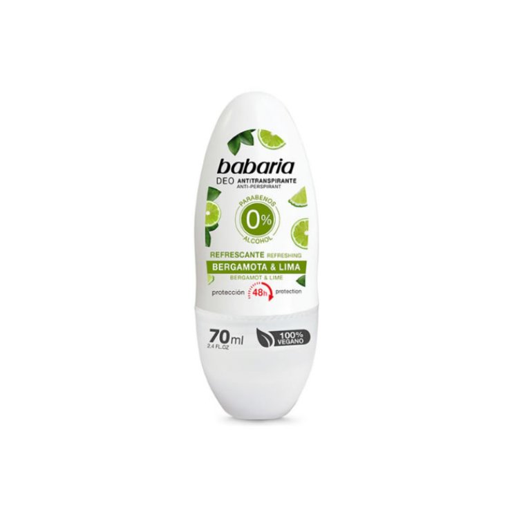 Babaria Déodorant Bille Bergamote Et Citron Vert Rafraîchissant 70 ml