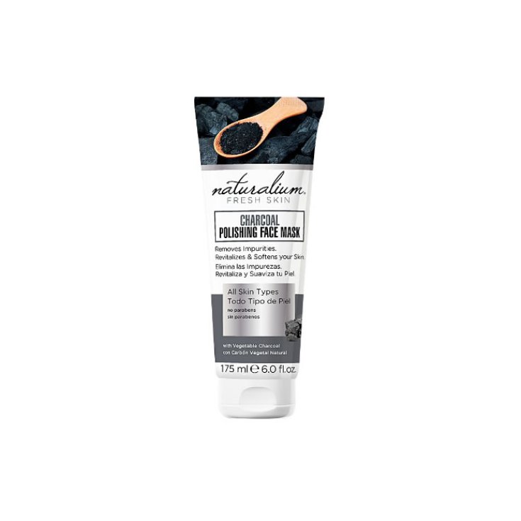 Masque visage polissant au charbon de bois Naturalium 175 ml