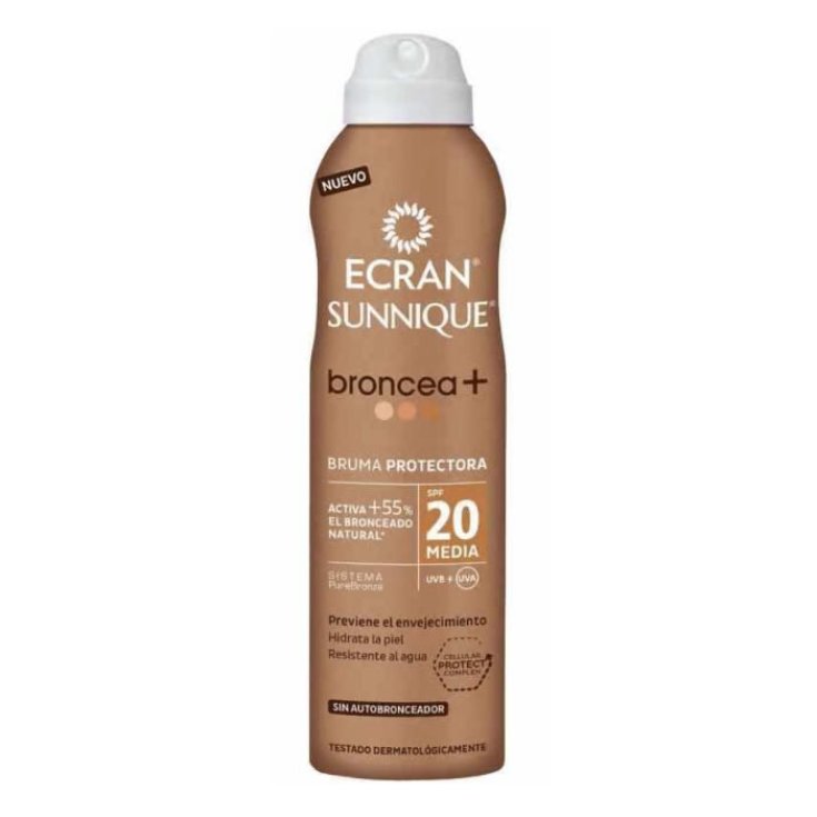 Ecran Sunnique Broncea+ Lotion Spf20 Spray 250 ml