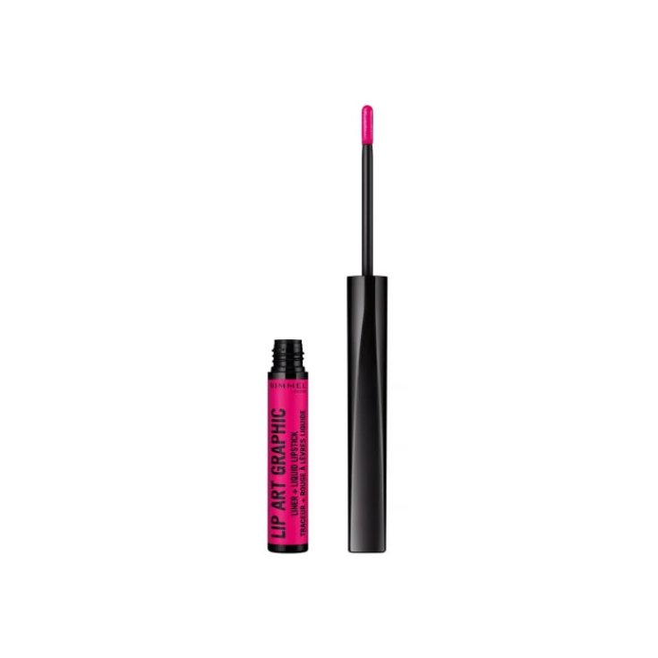 Rimmel London Lip Art Graphic Liner & Rouge à Lèvres Liquide 870 Posséder Votre Pouvoir