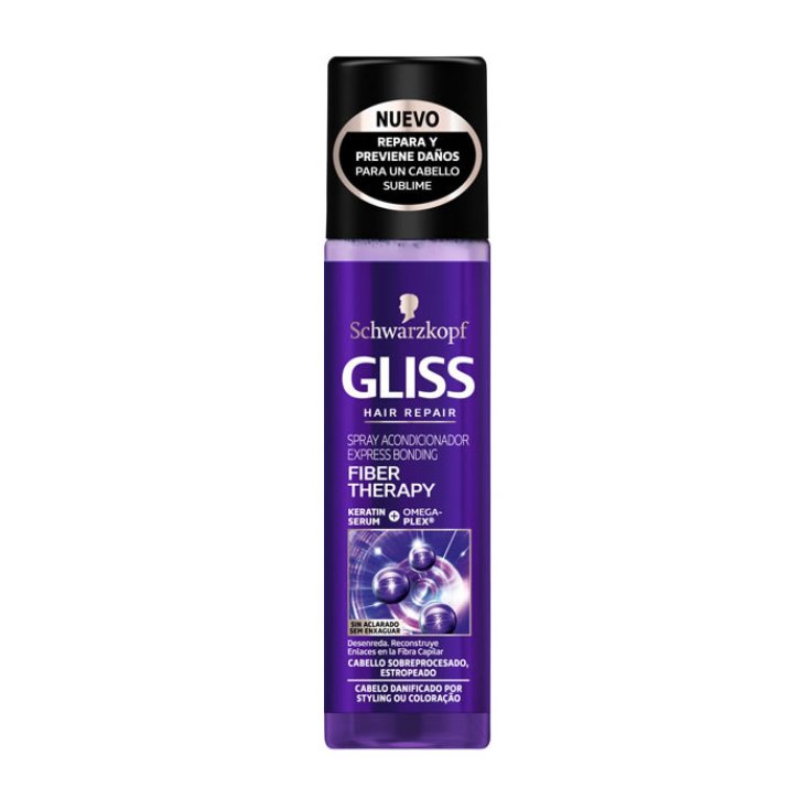 Schwarzkopf Gliss Fibre Therapy Après-shampoing Spray 200ml