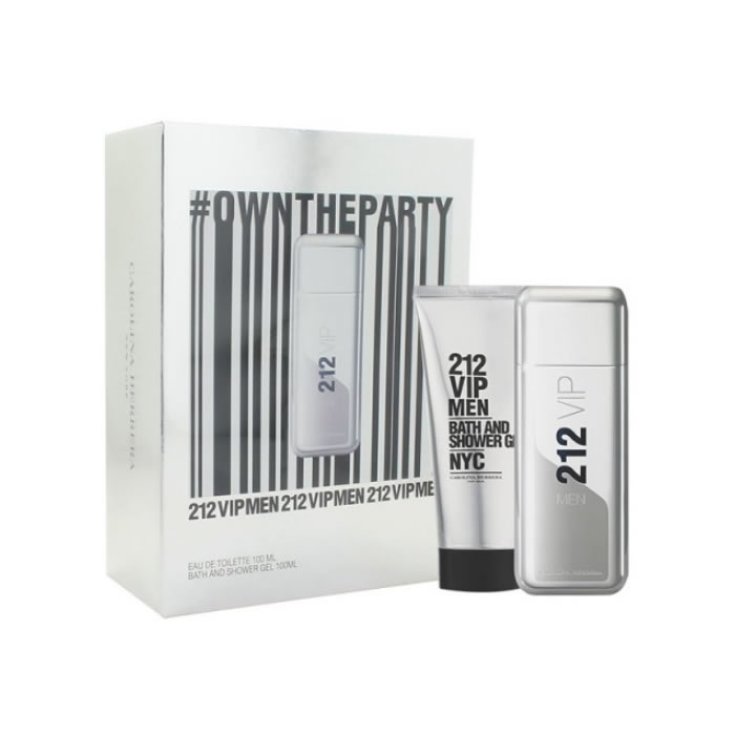 Carolina Herrera 212 Vip Men Eau De Toilette Vaporisateur 100 ml + Gel Douche 100 ml SET 2018