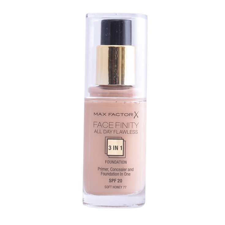 Max Factor Facefinity 3 En 1 Base, Correcteur Et Fond De Teint Spf20 77 Softhoney 30 ml