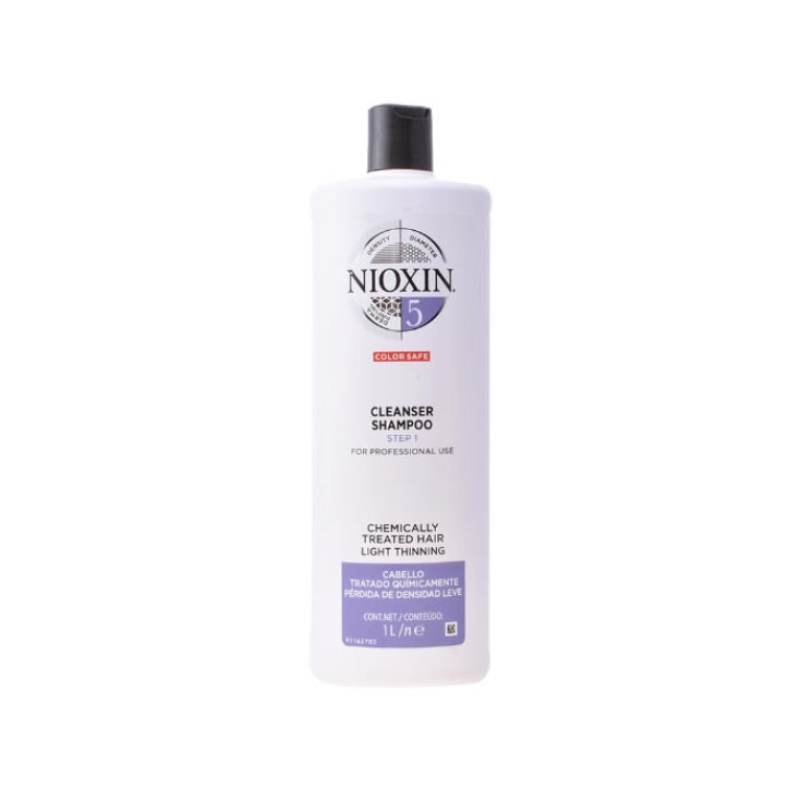 Nioxin System 5 Shampooing Volumisant Cheveux Fins Faibles Cheveux Traités Chimiquement 1000ml