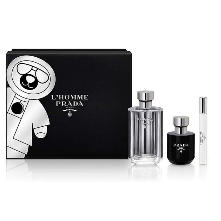 Prada L'Homme Eau De Toilette Vaporisateur 100ml Coffret 3 Parties 2018