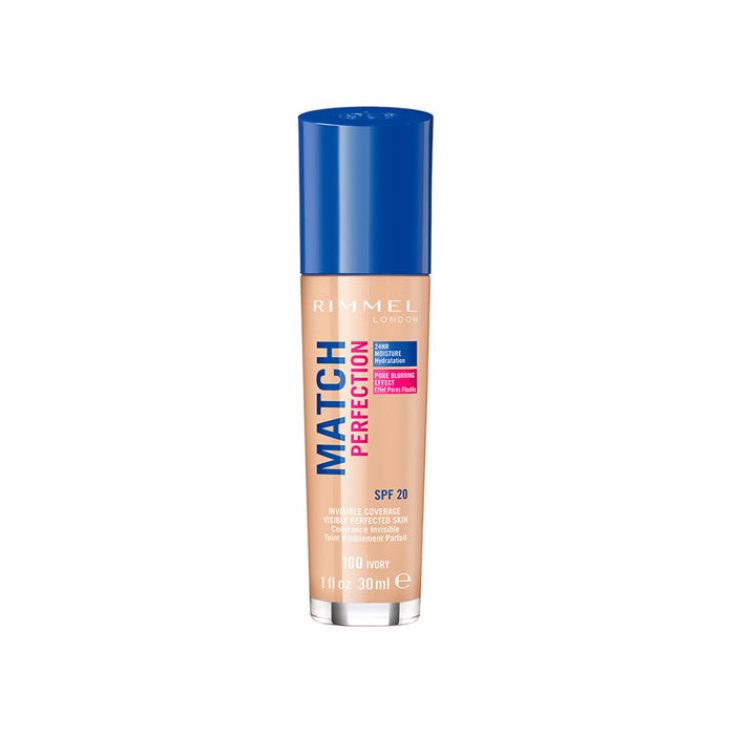 Rimmel London Match Perfection Fond de Teint Spf20 100 Ivoire 30ml Rimmel London Match Perfection Fond de Teint Spf20 100 Ivoire 30ml