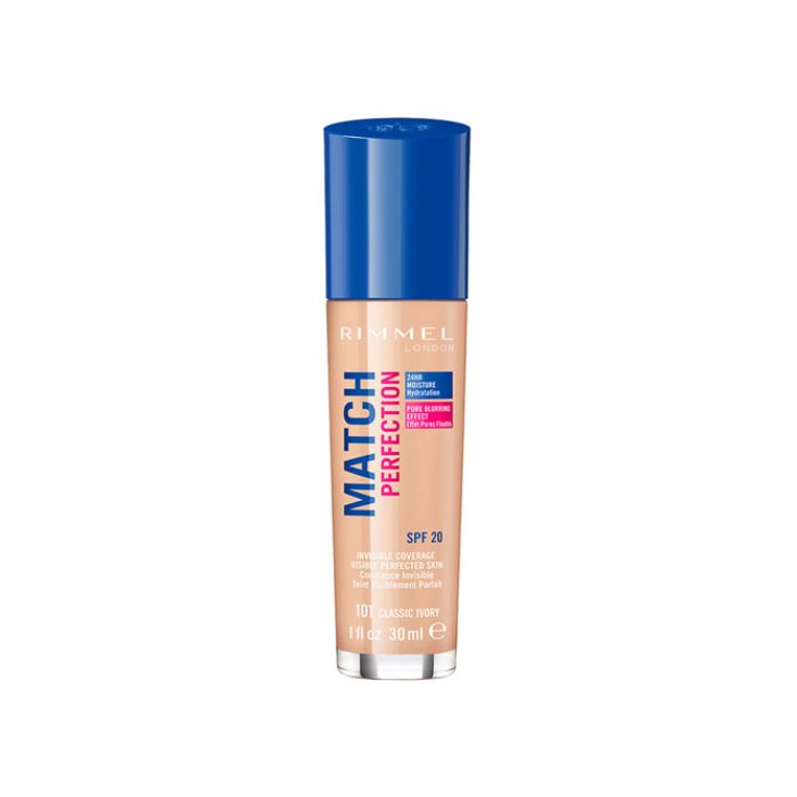 Rimmel London Match Perfection Fond de Teint Spf20 101 Ivoire Classique 30ml