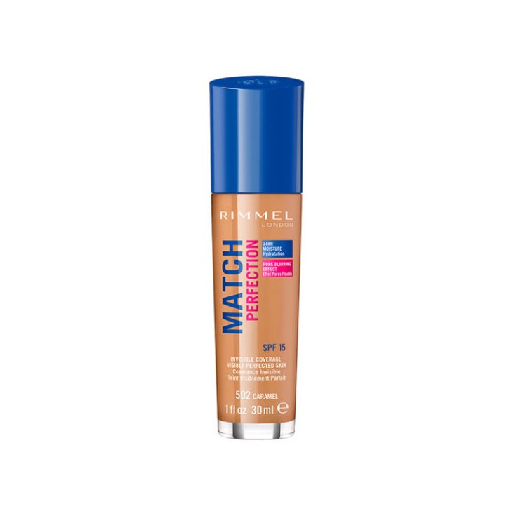 Rimmel London Match Perfection Fond de Teint Spf15 502 Caramel 30ml