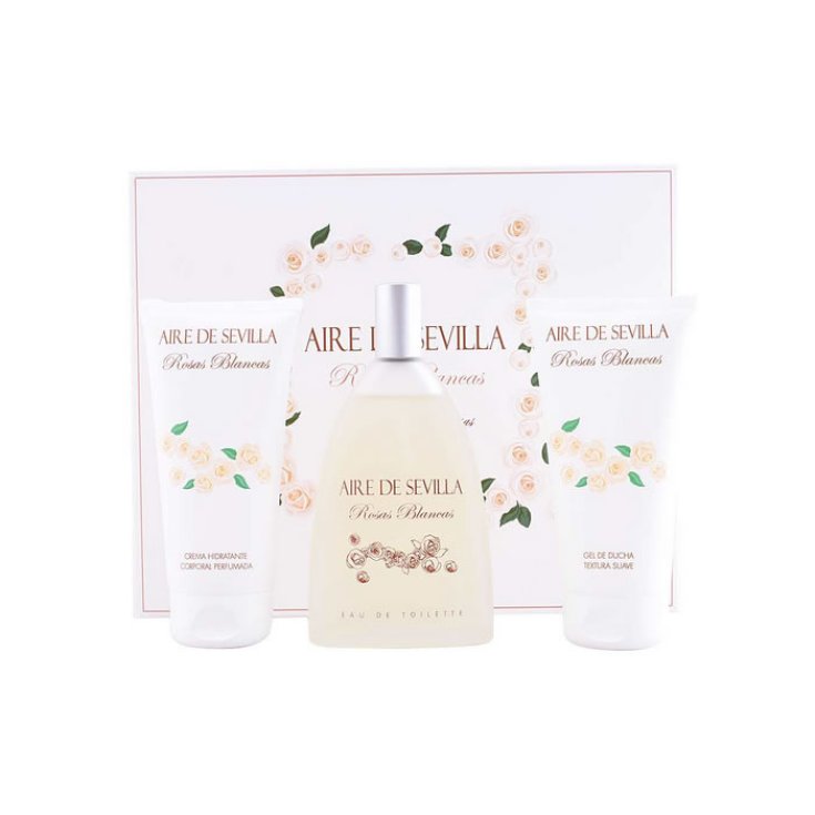 Aire De Sevilla Rosas Blancas Eau De Toilette Vaporisateur 150 ml Coffret 3 Parties 2018
