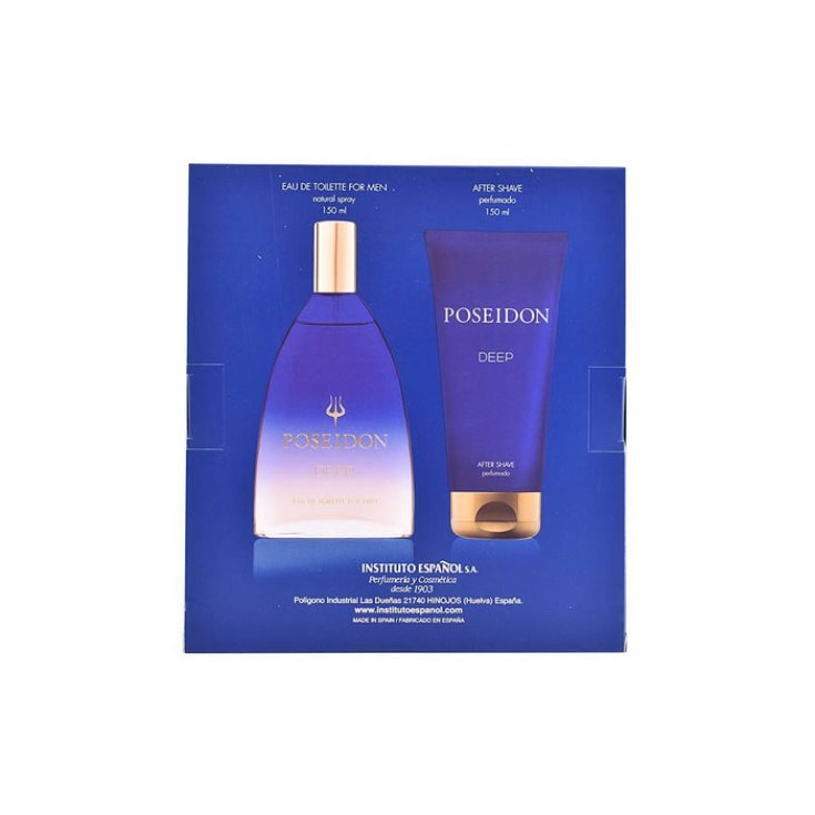 Institito Español Poseidon Deep Eau De Toilette Vaporisateur 150ml Coffret 2 Parties 2018