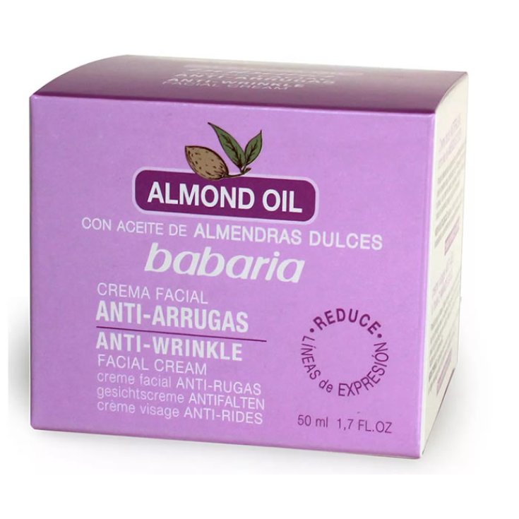 Babaria Huile d'Amande Crème Visage Anti-Rides 50ml