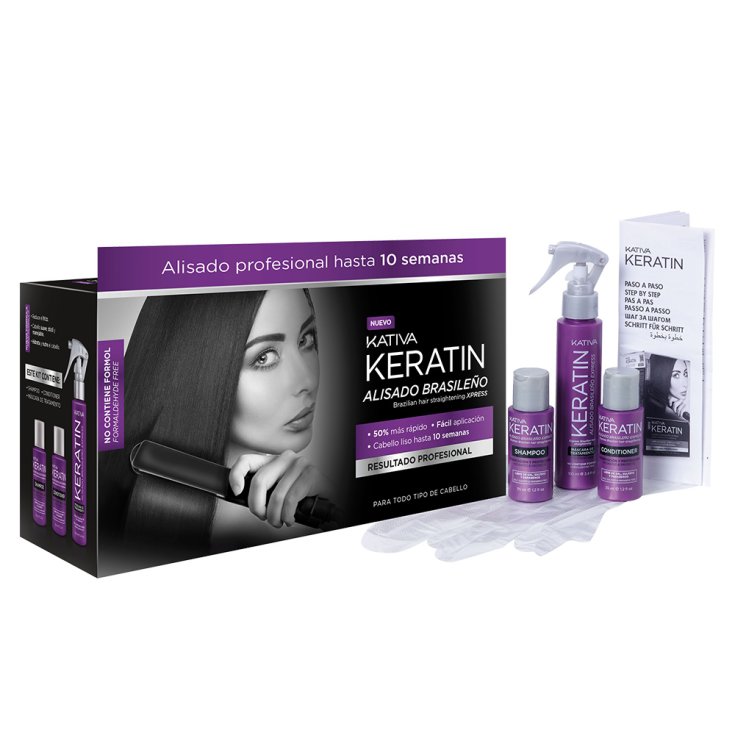 Kativa Keratin Xpress Kit Lissage Brésilien 3 Pièces 2018