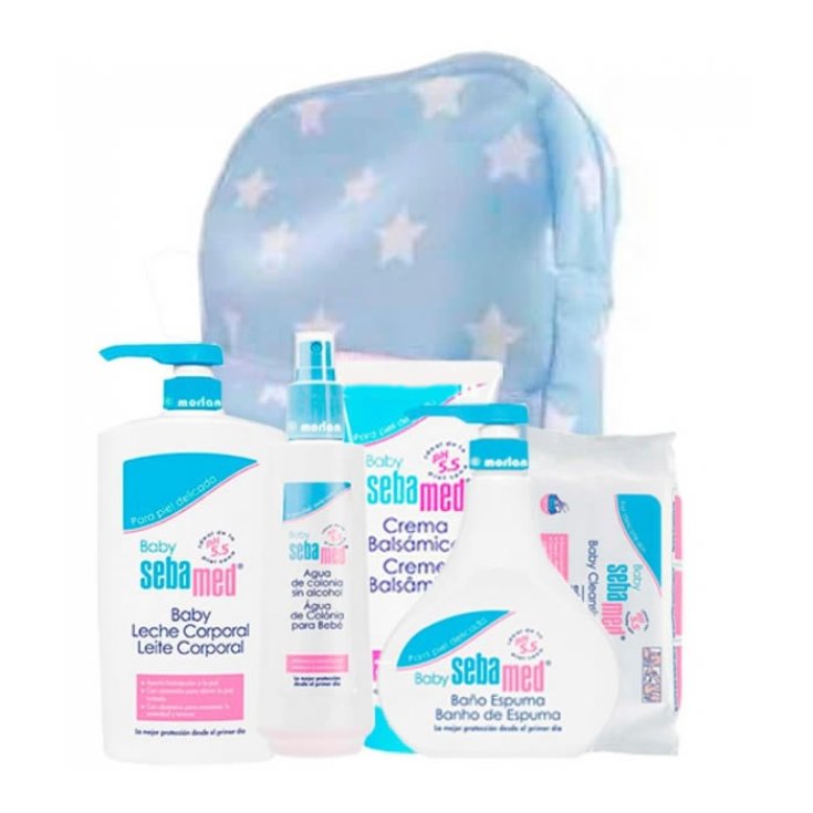 Sebamed Gel De Bain Moussant Bleu Bébé 500 ml Coffret 6 Pièces