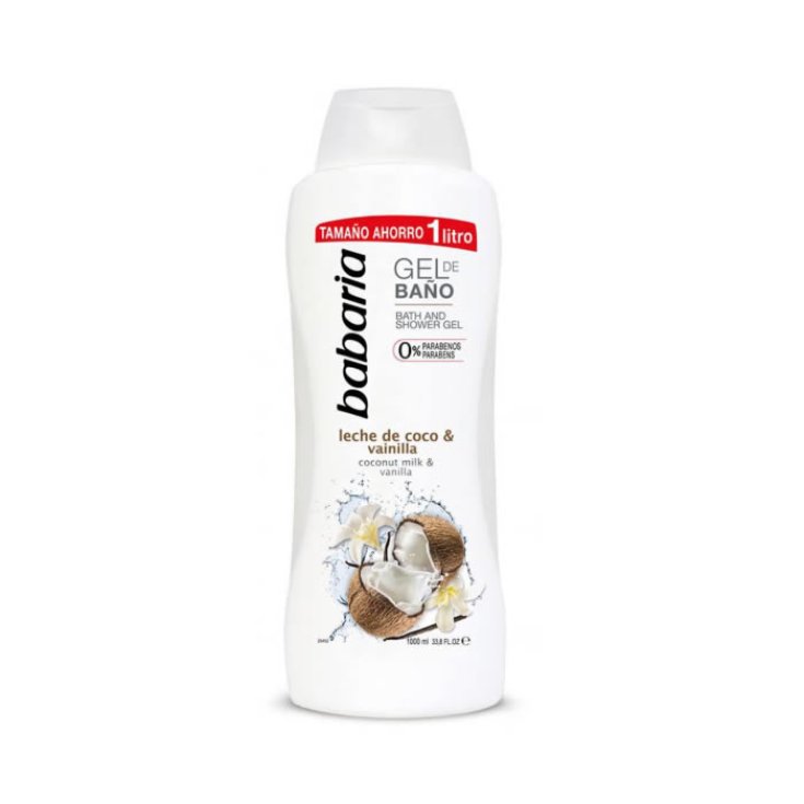 Babaria Gel Douche Lait de Coco & Vanille 1000ml