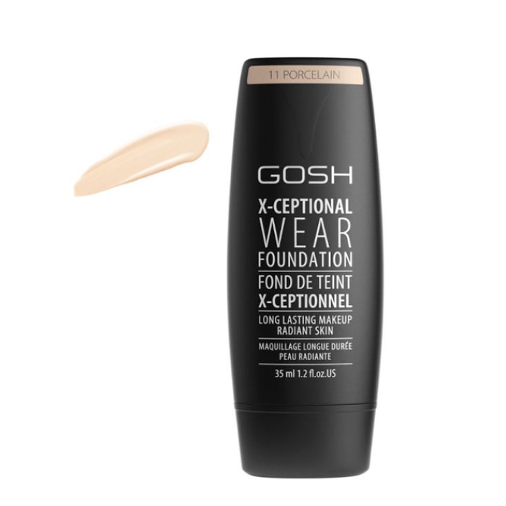 Gosh X-Ceptional Wear Fond de Teint Maquillage Longue Durée 11 Porcelaine 35ml