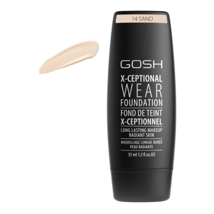 Gosh X-Ceptional Wear Foundation Maquillage longue durée 14 Sand 35ml