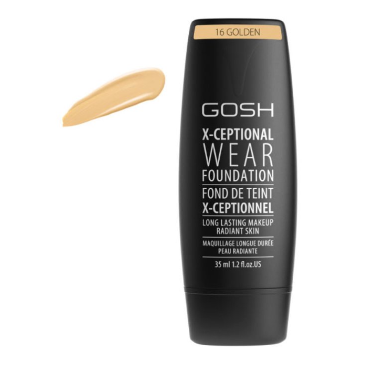 Gosh X-Ceptional Wear Fond de Teint Maquillage Longue Durée 16 Golden 35ml