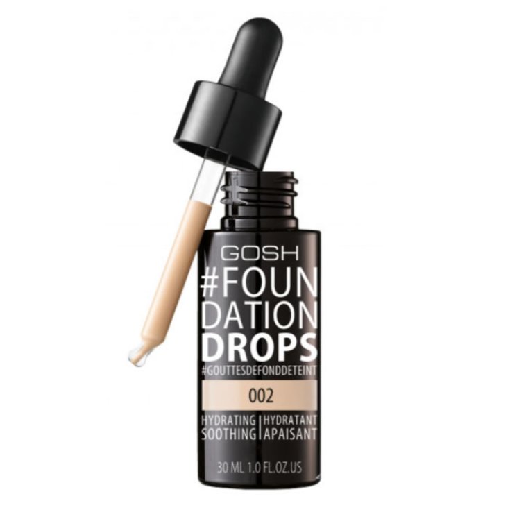 Gosh Fond de Teint Gouttes Hydratant Spf10 002 Ivoire 30ml