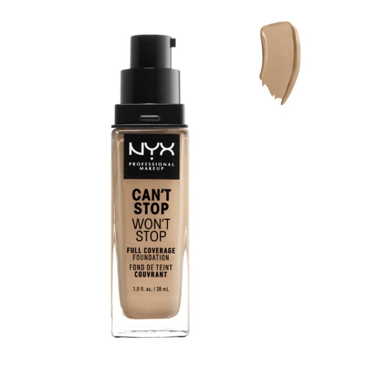 Nyx Can't Stop Won't Stop Fond de teint à couvrance totale Soft Beige 30 ml