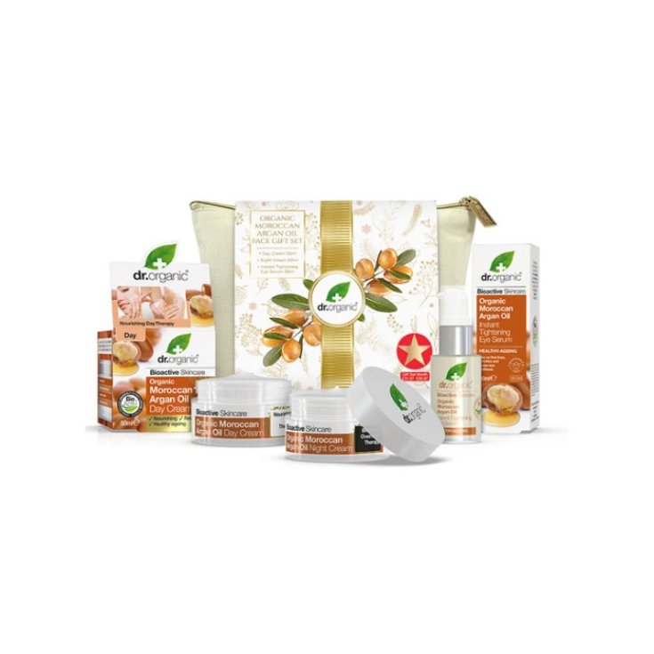 Dr. Organic Ensemble-cadeau visage à l'huile d'argan marocaine 2020 Dr. Organic Ensemble-cadeau visage à l'huile d'argan marocaine 2020
