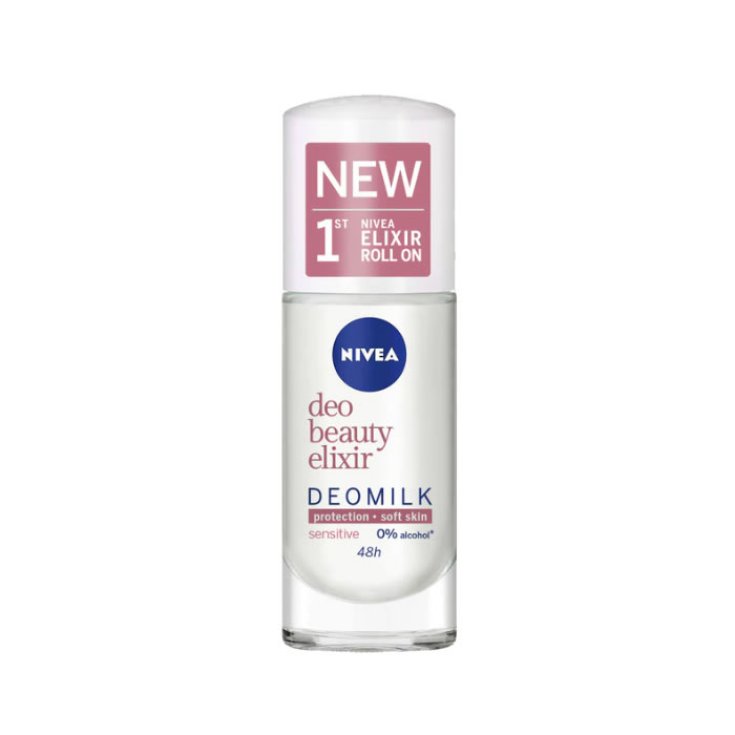 Nivea Milk Beauty Elixir Sensitive Déodorant Roll-On 40 ml