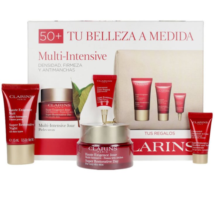 Clarins Crème Multi-Intensive Anti-Âge Jour Multi-Intensive Peaux Très Sèches 50 ml Coffret 5 Pièces 2020