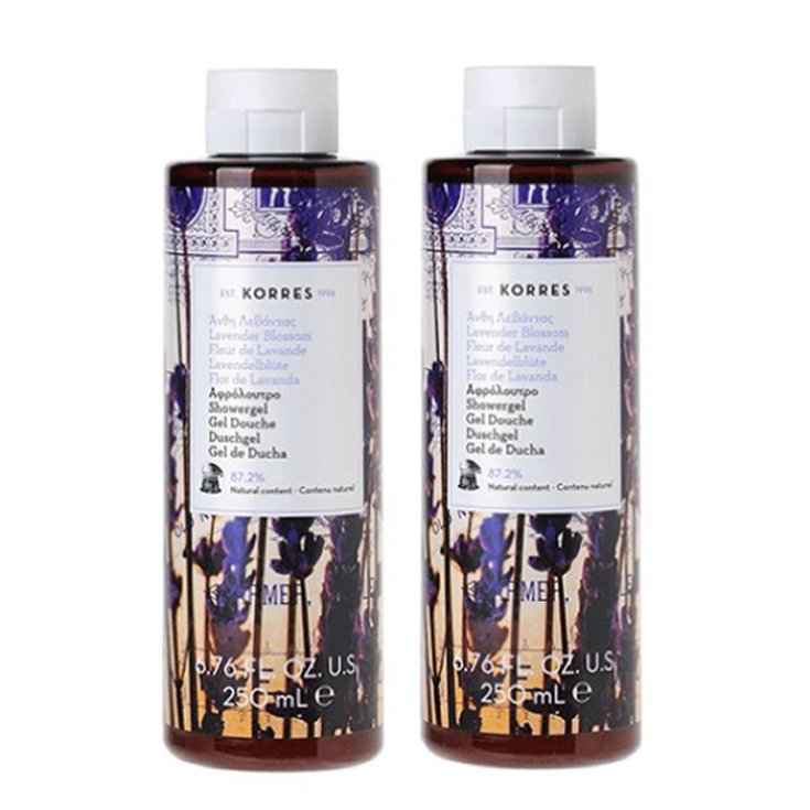 Korres Gel Douche Fleur de Lavande 2x250ml