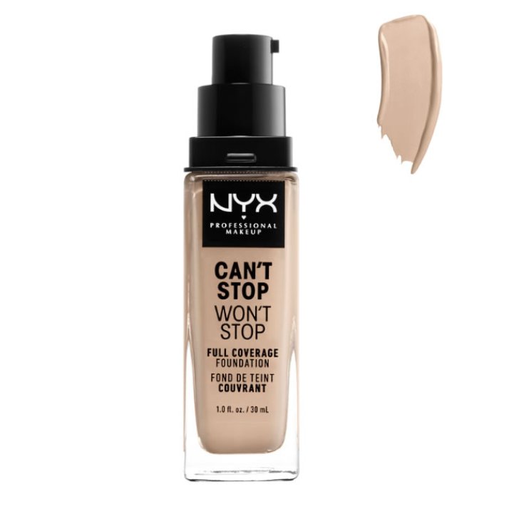 Nyx Can't Stop Won't Stop Fond de Teint Couvrance Complète Alabaster 30ml