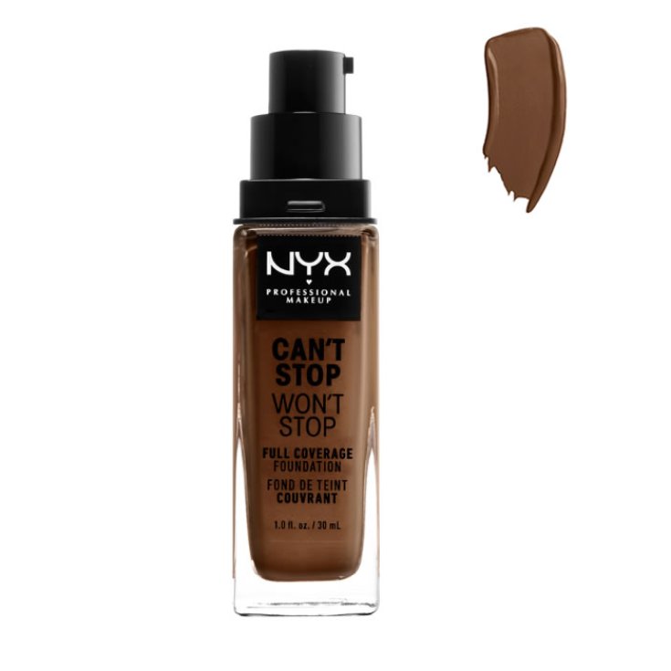 Nyx Can't Stop Won't Stop Fond de Teint Couvrance Complète Cacao 30ml