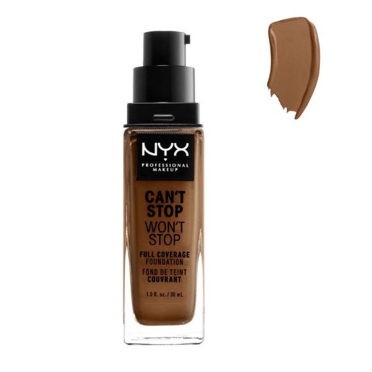 Nyx Can't Stop Won't Stop Fond de Teint Couvrance Complète Terre de Sienne 30ml