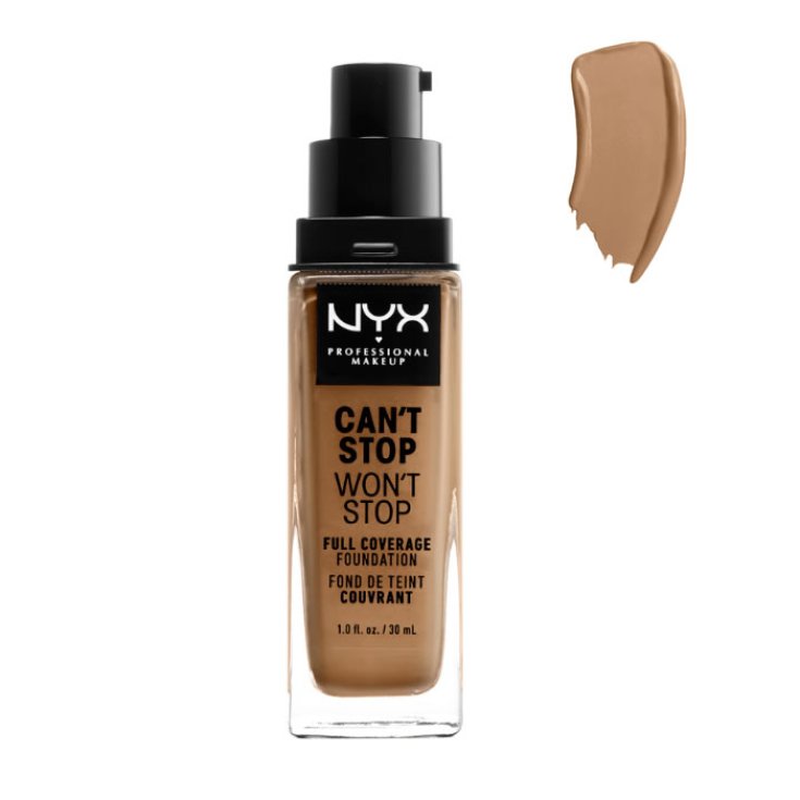 Nyx Can't Stop Won't Stop Fond de Teint Couvrance Complète Doré 30ml
