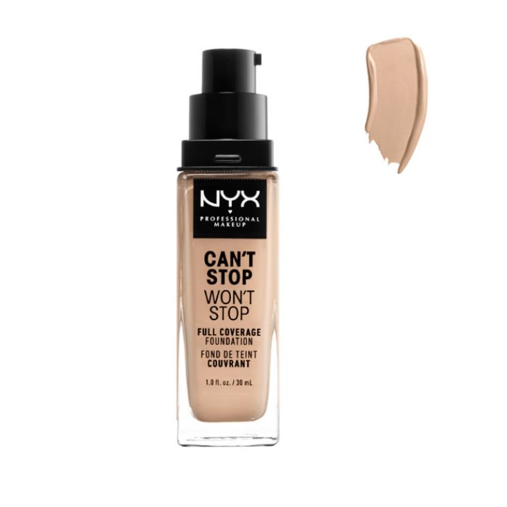 Nyx Can't Stop Won't Stop Fond de Teint Couvrance Complète Vanille 30ml