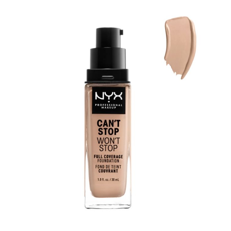 Nyx Can't Stop Won't Stop Fond de Teint Couvrance Complète Légère 30ml