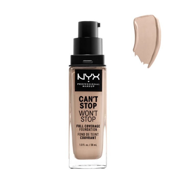 Nyx Can't Stop Won't Stop Fond de Teint Couvrance Complète Porcelaine 30ml