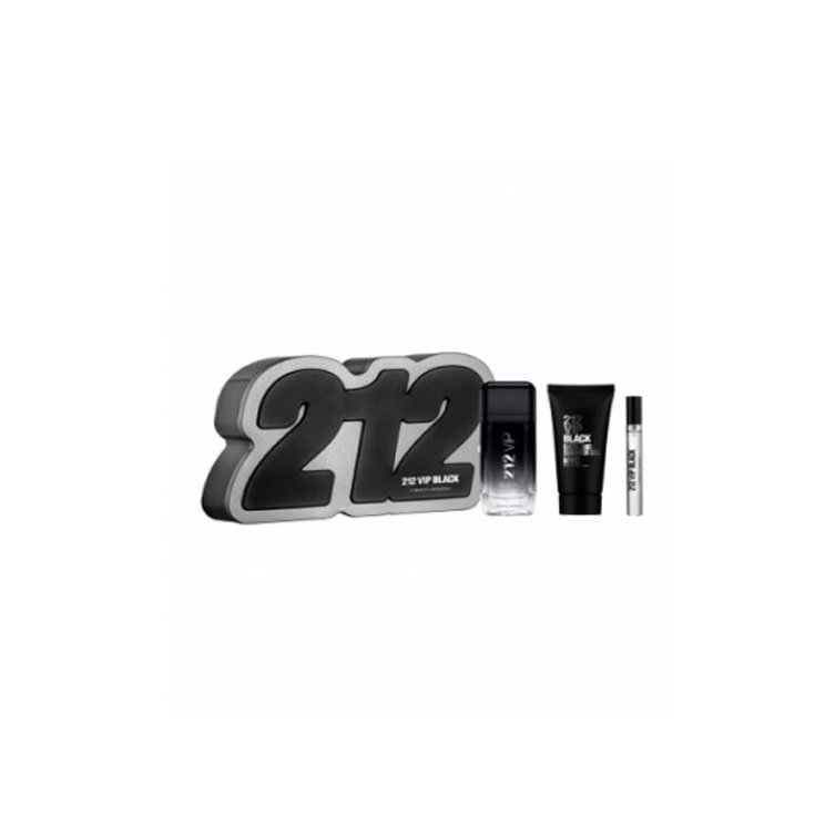 Carolina Herrera 212 Vip Black Eau De Toilette Vaporisateur 100 ml Coffret 3 Pièces 2020